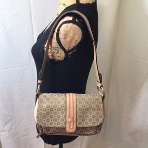 Villager Tan Pattern Shoulder Bag